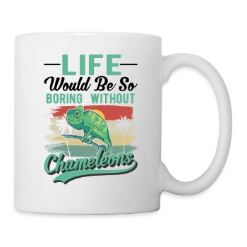 Caméléon Cadeau Caméléon - Mug blanc - blanc - Droite