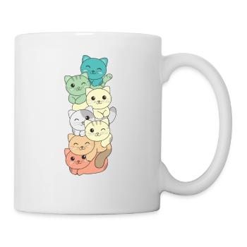 Genderfloren Flag Pride LGBTQ Cat Tower - Mug - white - Right