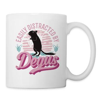 Degu Gift Shrub Rat Forest Degu - Mug - white - Right
