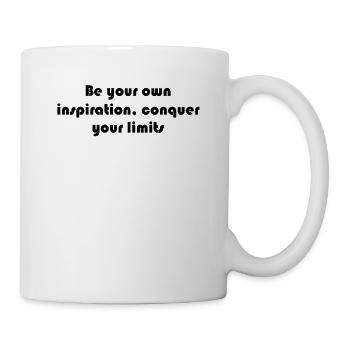 Fitness - Be your own inspiration, conquer your - Mug - white - Right