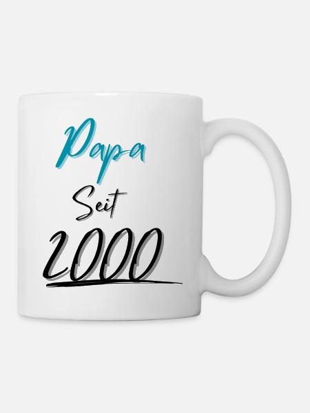 Papa seit 2000 - Tasse - Weiß