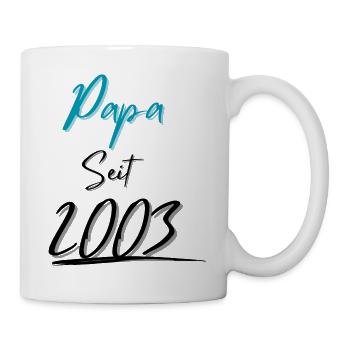 Papa seit 2003 - Tasse - Weiß - Rechts