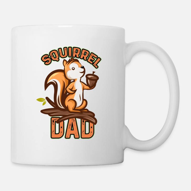 Eichhörnchen Papa Nagetier Gopher Chipmunk Lustiges Zitat - Tasse - Weiß