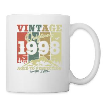 Vintage 1998 Geburtstagsgeschenk - Tasse - Weiß - Rechts