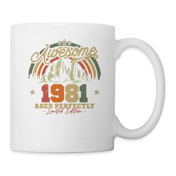 Vintage 1981 Cadeau d’anniversaire - Mug blanc - blanc - Droite