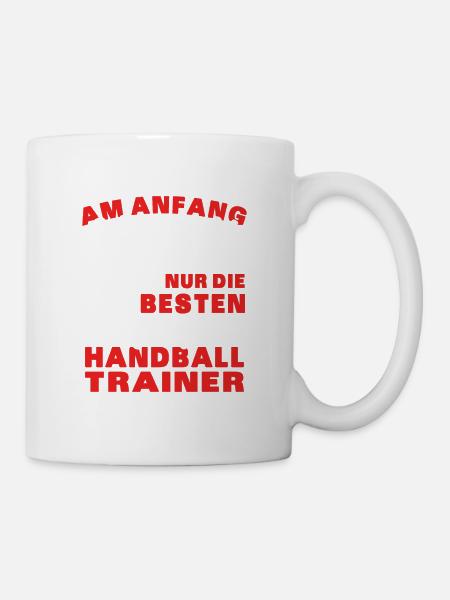 Besten Menschen Wurden Handball Trainer Handballer - Tasse - Weiß