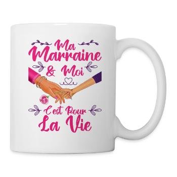Ma Marraine & Filleule Cadeau Fille Amour - Mug blanc - blanc - Droite