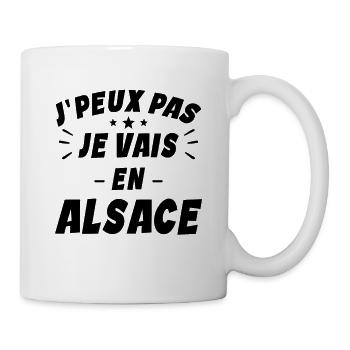Je Peux Pas Je Vais En Alsace - Mug blanc - blanc - Droite