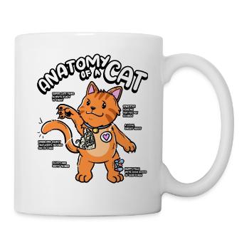Anatomie Einer Katze Niedliche Pfoten Serotonin - Tasse - Weiß - Rechts