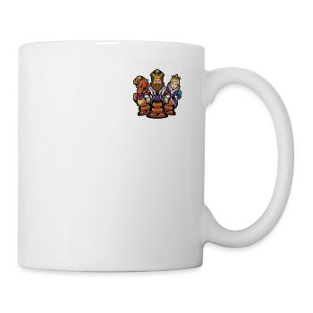 Schach Logo Emblem Königin Spieler Großmeister Schach - Tasse - Weiß - Rechts
