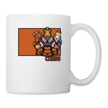 Chess Doodle Chinese Hanzi Queen Player - Mug - white - Right