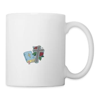 Citation religieuse Les croyants chrétiens me gardent - Mug blanc - blanc - Droite