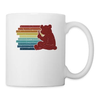 Retro Panda Bear Friend Ailuropoda Melanoleuca - Mug - white - Right