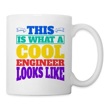 This Is What A Cool Engineer Looks Like 2 - Mug - white - Right
