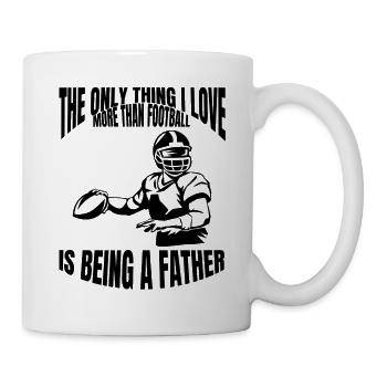 Footballtrainer Footballspieler American Football - Tasse - Weiß - Rechts