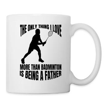 Badminton badminton fan badminton équipe de badminton - Mug blanc - blanc - Droite