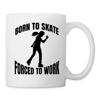 Roller Skate Gift Inline Skater Skate Inline Skater - Mug blanc - blanc - Droite