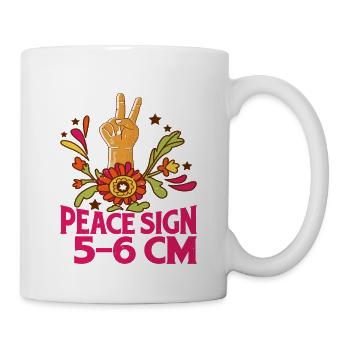 You See A Peace Sign, I See 5-6 Cm - Mug - white - Right