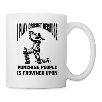 Kricket Cricket Kricketmannschaft Kricketteam - Tasse - Weiß - Rechts