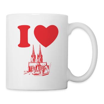 J’aime Köln Ich liebe Köln Cologne City, Allemagne - Mug blanc - blanc - Droite