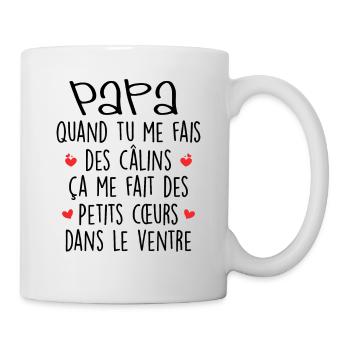 Papa - Fête des Pères - Bébé - Naissance - Baby - Mug blanc - blanc - Droite