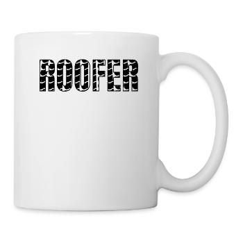 Roofer - Roof Worker Roofing Worker Roofer - Tasse - Weiß - Rechts