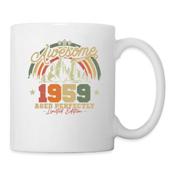 Vintage 1959 Geburtstagsgeschenk - Tasse - Weiß - Rechts