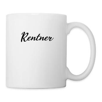 Rentner - Tasse - Weiß - Rechts