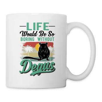 Degu Cadeau Arbuste Rat Forest Degu - Mug blanc - blanc - Droite