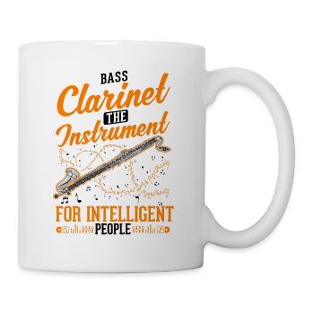 Clarinette basse cadeau Clarinettiste basse - Mug blanc - blanc - Droite