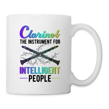 Clarinet instrument for intelligent people - Mug - white - Right