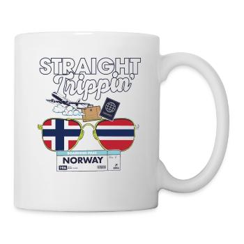 Straight Trippin' Norway Vacation Tour Travel - Mug - white - Right