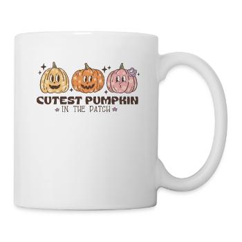 Joli costume de citrouille pour enfants au look rétro - Mug blanc - blanc - Droite
