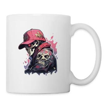 Totenkopf - Tasse - Weiß - Rechts