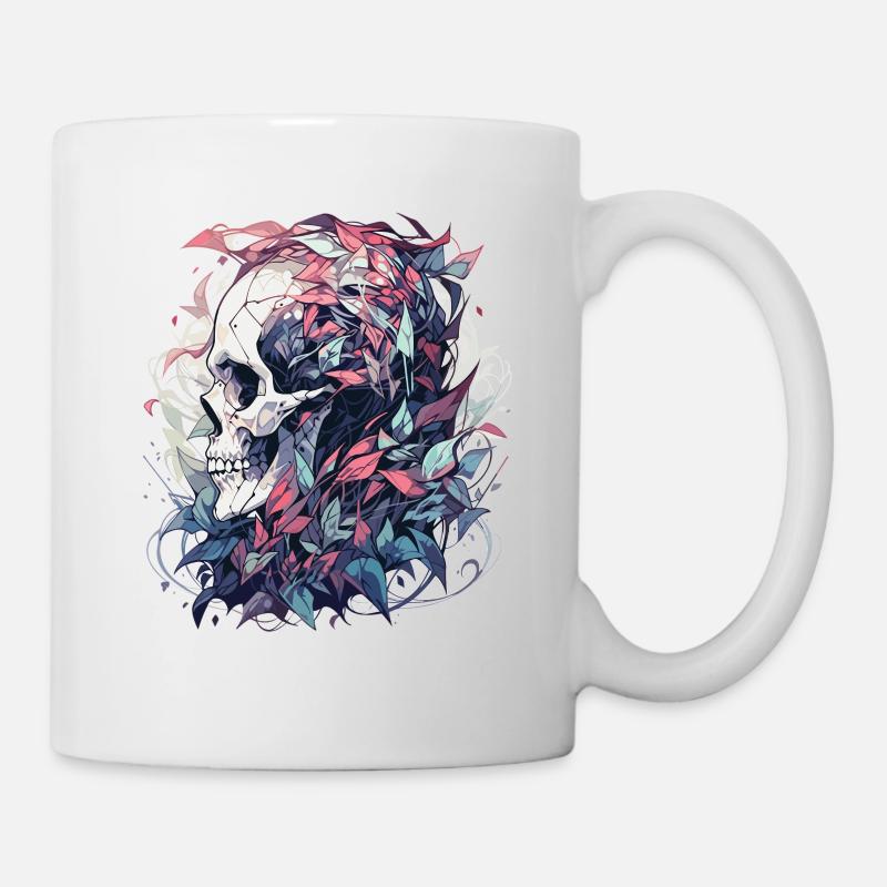 Totenkopf - Tasse - Weiß