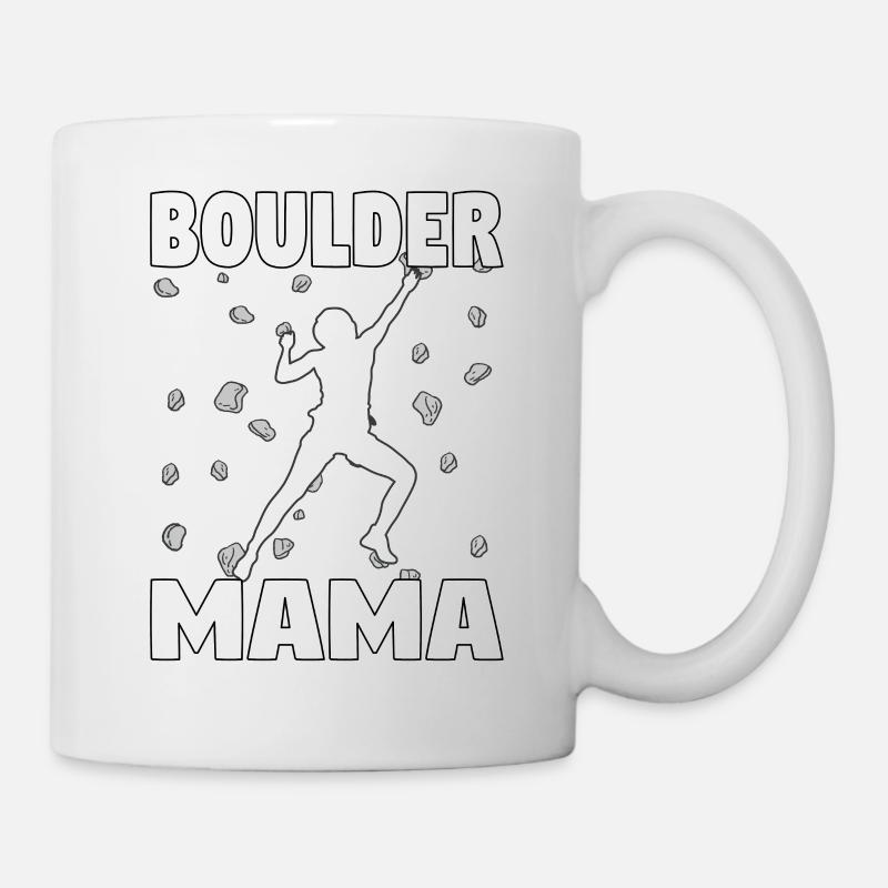 Bouldering Mama Boulder Mutti Boulderer Mother's Day - Mug - white