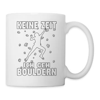 Bouldern Boulder Klettern Boulderer Bouldering - Tasse - Weiß - Rechts