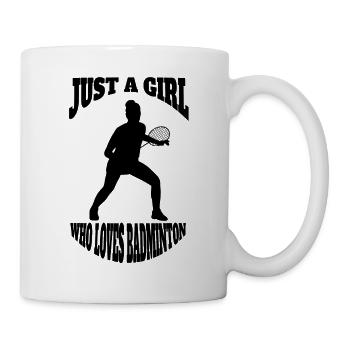 Badminton badminton fan badminton équipe de badminton - Mug blanc - blanc - Droite