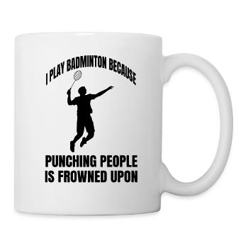 Équipe de badminton badminton badminton fan de badminton - Mug blanc - blanc - Droite