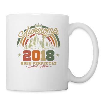 Vintage Geburtstagsgeschenk 2018 - Tasse - Weiß - Rechts