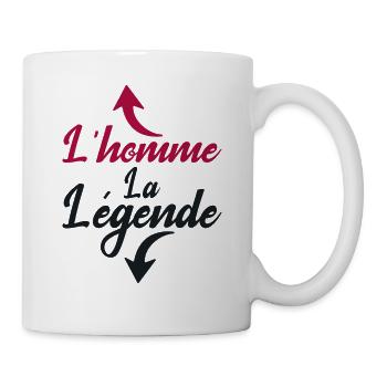 Homme la legende cadeau humour homme - Mug blanc - blanc - Droite