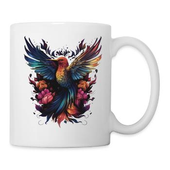 Power Of The Humming Bird - Tasse - Weiß - Rechts