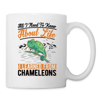 Caméléon - Mug blanc - blanc - Droite