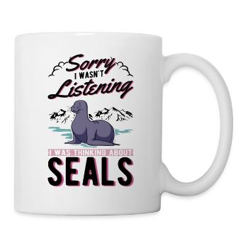 Cadeau de phoque Lion de mer Phoque Lion de mer - Mug blanc - blanc - Droite