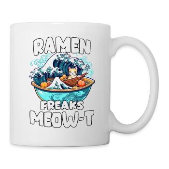 Kawaii Chat et Ramen Otaku Cadeau Neko Ramen - Mug blanc - blanc - Droite