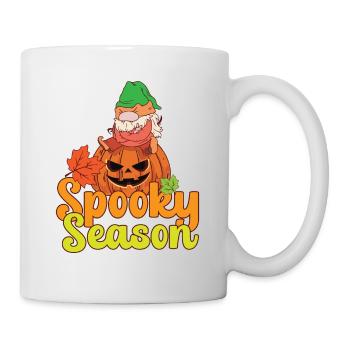 Lazy Halloween Spooky Season Gnome Jack O Lantern - Tasse - Weiß - Rechts