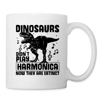 Harmonikaspieler für Munharmonika Spieler - Tasse - Weiß - Rechts