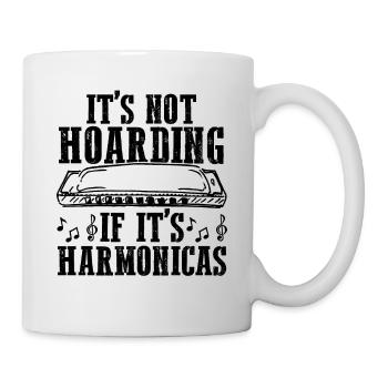 Französische Harfinisten und Harmonikaspieler - Tasse - Weiß - Rechts