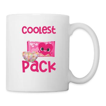 Coolste Herz in der Packung lustige Valentinstag - Tasse - Weiß - Rechts