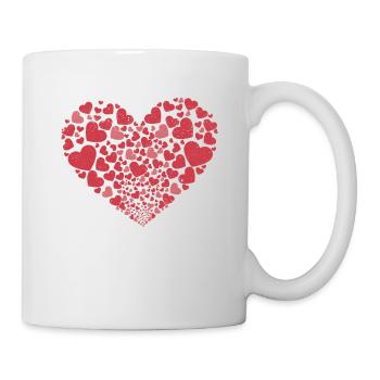 Amour Coeur Graphique Mignon Saint-Valentin Couples - Mug blanc - blanc - Droite